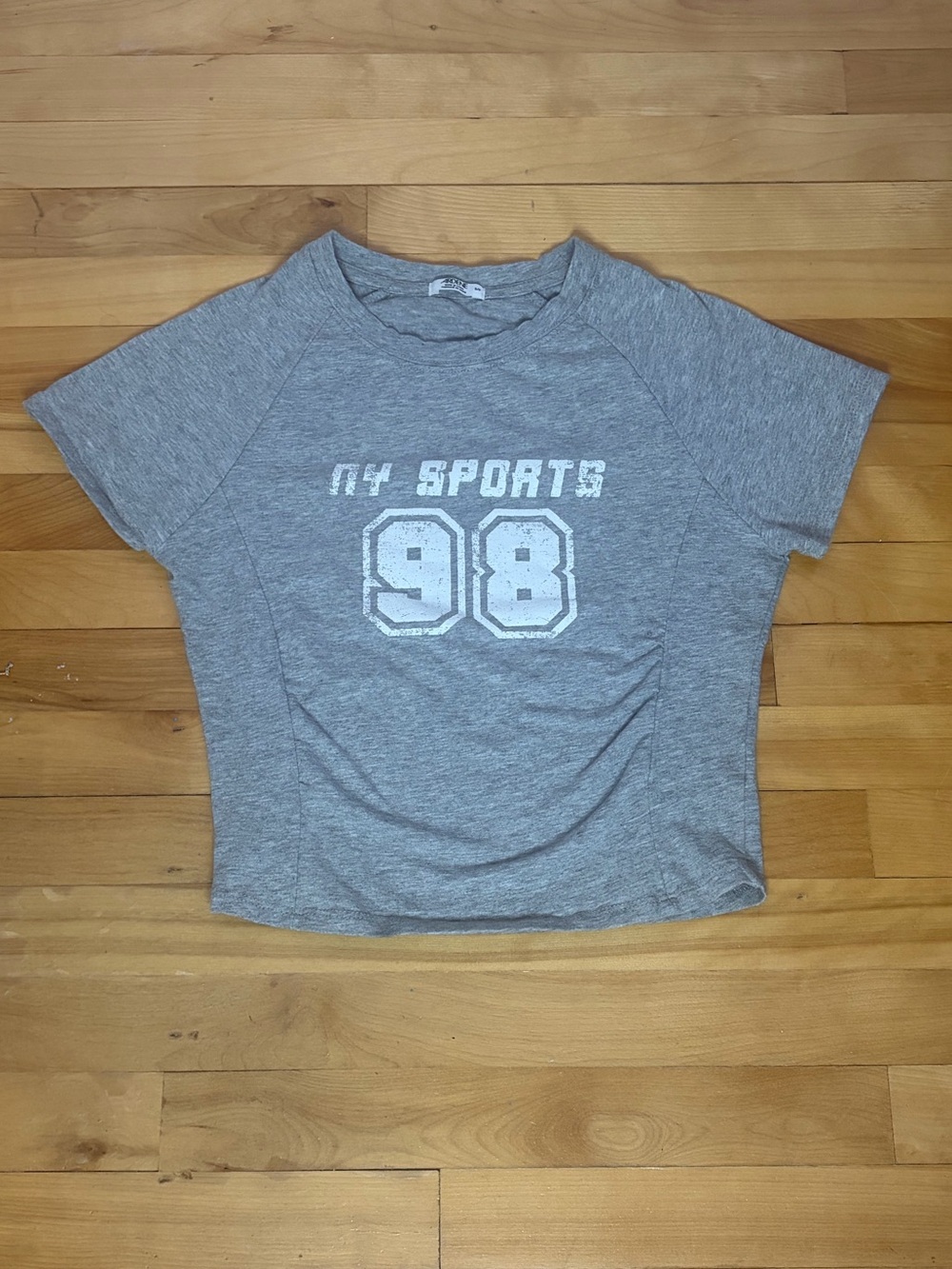 Ardene Grey 'NY Sports 98' Graphic Tee